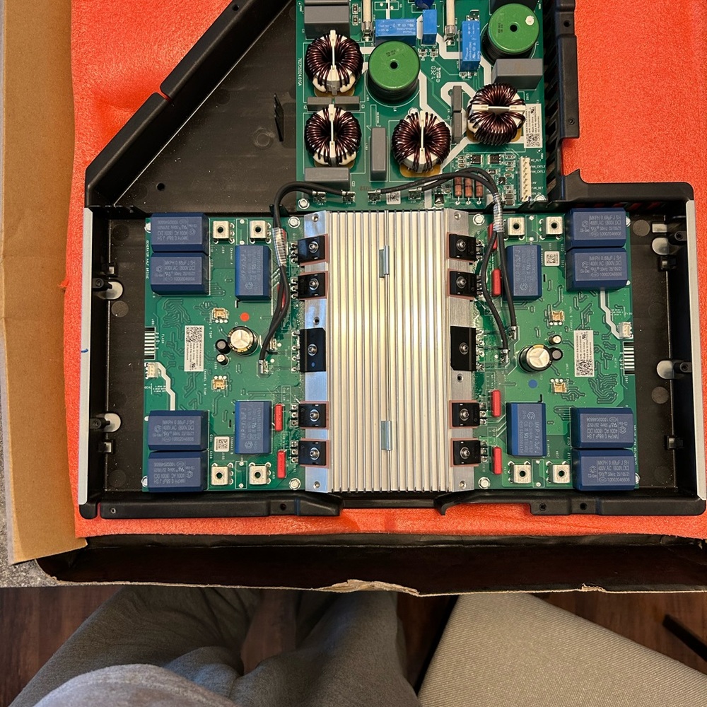 Black and Green Internal Computer Component with Circuit Board and Heat Sink